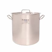 Котел нерж. 40л Kukmara диаметром 40см, с металлической крышкой Котел нерж. 40л Kukmara диаметром 40см, с металлической крышкой