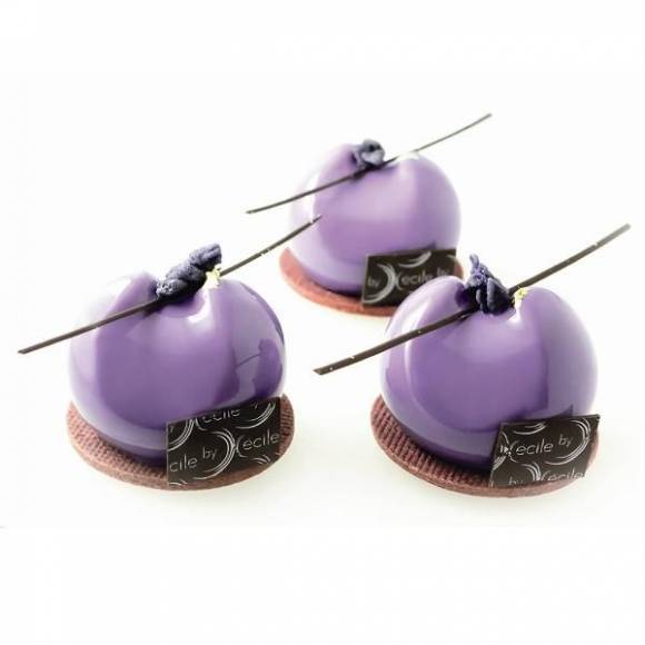 Форма силиконовая PAVOFLEX для пирож. 3D "Луна" d61мм h50мм, 100мл, 12 ячеек Pavoni PX4307S