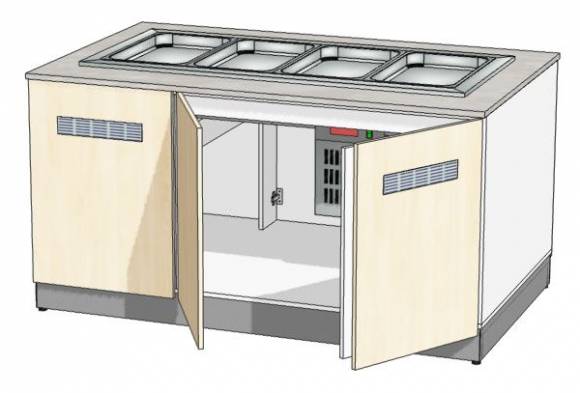RD2 МОБ-В(п) 1650Х1000х862 Модуль-основа базовая под встройку (Пристенная)