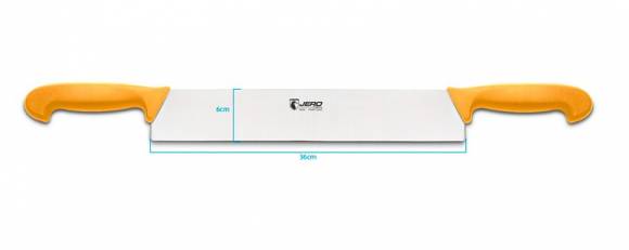 Нож для сыра 360мм с двумя желтыми рукоятями Jero 2436PY Нож для сыра 360мм с двумя желтыми рукоятями Jero 2436PY