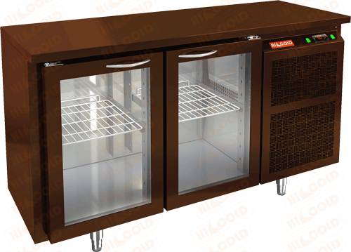 Стол холодильный Hicold BNG 11 HT BAR 2 стеклянные двери, корпус пластификат Стол холодильный Hicold BNG 11 HT BAR 2 стеклянные двери, корпус пластификат