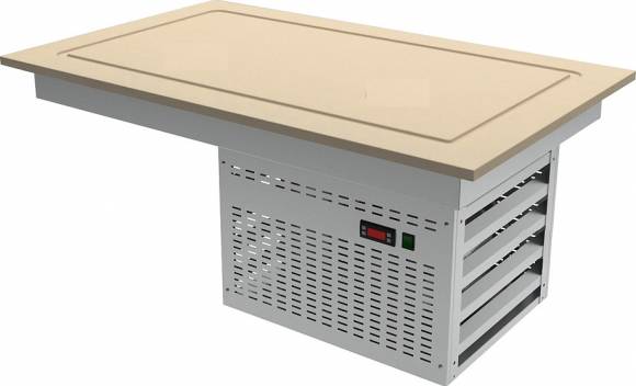 Поверхность охлаждаемая встраиваемая Gastrolux ПОВ-086/К искусств. камень Поверхность охлаждаемая встраиваемая Gastrolux ПОВ-086/К искусств. камень