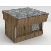 Прилавок нейтральный Refettorio (шведский стол островной) RN43SB без полки каменная столешница Прилавок нейтральный Refettorio (шведский стол островной) RN43SB без полки каменная столешница