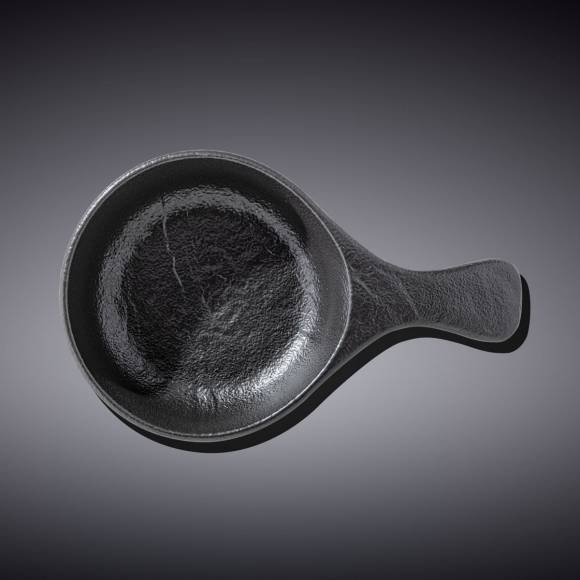 Форма для запекания 160 мл 100 мм с ручкой Wilmax  WL-661138/A черная /6/72/