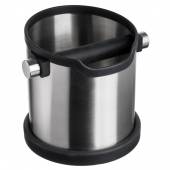 Нок-бокс для кофейного жмыха d=15 см. h=16 см. нерж. с силикон. подставкой MGprof 78658 Нок-бокс для кофейного жмыха d=15 см. h=16 см. нерж. с силикон. подставкой MGprof 78658