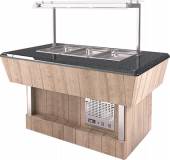 Прилавок холодильный Refettorio (шведский стол пристенный) RС41AP (столешница нерж.) для 2хGN1/1 Прилавок холодильный Refettorio (шведский стол пристенный) RС41AP (столешница нерж.) для 2хGN1/1