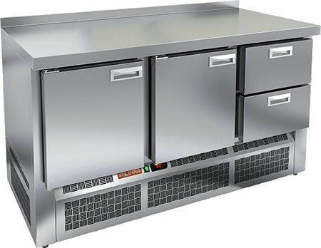 Стол морозильный Hicold GNE 112/BT 2 дверь, 2 ящика (агрегат внизу)