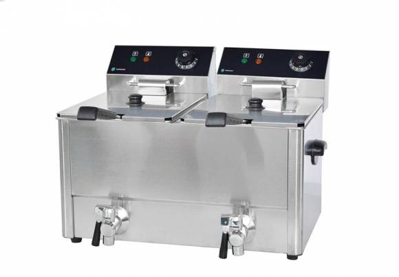 Фритюрница 8л+8л Hurakan HKN-FT88NM с кранами Фритюрница 8л+8л Hurakan HKN-FT88NM с кранами