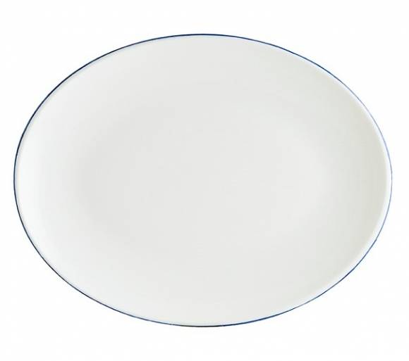 Блюдо овальное 310*240 мм фарфор Gourmet Retro Bonna E101MOV31OV синий край b Блюдо овальное 310*240 мм фарфор Gourmet Retro Bonna E101MOV31OV синий край b