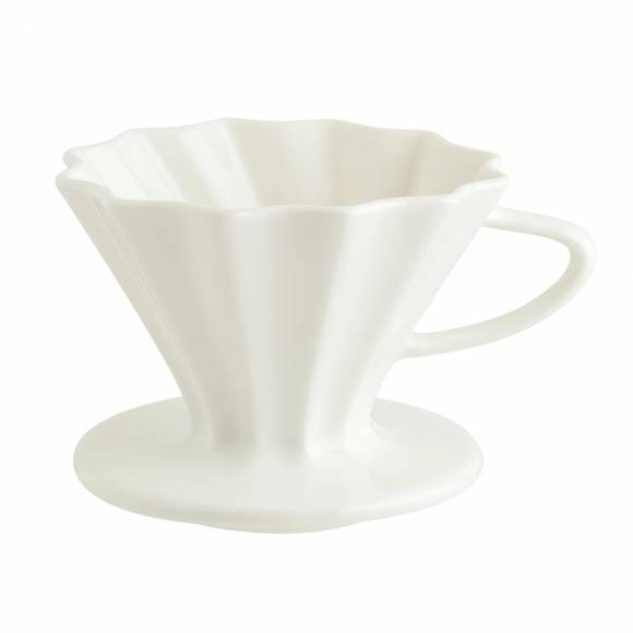 Чашка-воронка 250 мл 110 мм h=90 мм для заваривания кофе Белый, форма Ро Bonna Raw RAW01DP