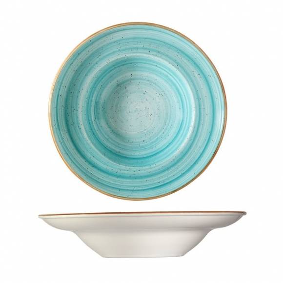 Тарелка глубокая 400 мл 240 мм h=52 мм Аква, форма Гурмэ Bonna AAQGRM24CK b