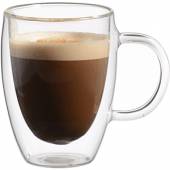 Кружка 350мл двойные стенки ProHotel термостойкое стекло DC094 Кружка 350мл двойные стенки ProHotel термостойкое стекло DC094