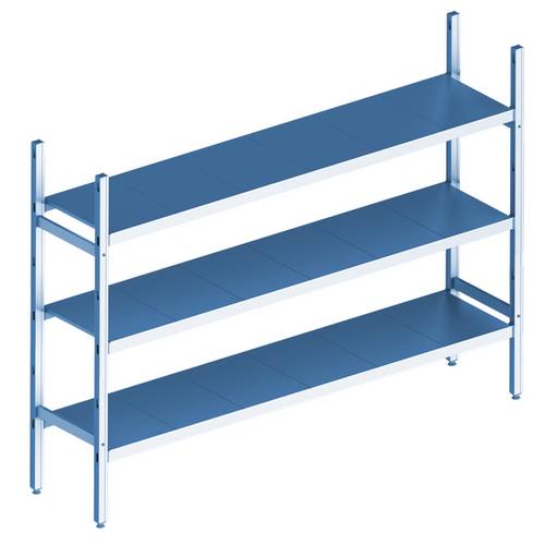 Cтеллажная система Polair LOAD.ME inox 3 яруса 1300x400x1600 Cтеллажная система Polair LOAD.ME inox 3 яруса 1300x400x1600