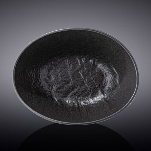 Салатник овальный 450 мл Wilmax WL-661119/A черный /3/36/ Салатник овальный 450 мл Wilmax WL-661119/A черный /3/36/