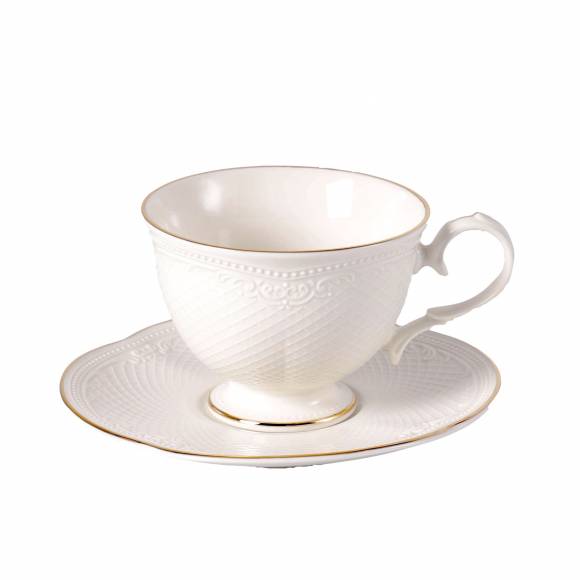 Кофейная пара 100 мл, фарфор, Aristocrat Gold Noble 313607/313017-Gold /6/ Кофейная пара 100 мл, фарфор, Aristocrat Gold Noble 313607/313017-Gold /6/