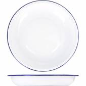 Тарелка глубокая D=195мм металл ProHotel белая эмаль 401/18 3012753 