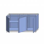 МОБ-Д 1300х700х860 серия RD1 Каркас с обшивкой ЛДСП, двери, 2-е внутр.полки МОБ-Д 1300х700х860 серия RD1 Каркас с обшивкой ЛДСП, двери, 2-е внутр.полки