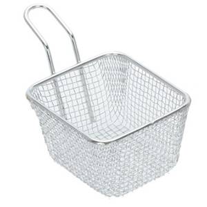 Корзинка для подачи картошки фри «Проотель» нерж.105х60мм B=90мм BSK196 04081405 Корзинка для подачи картошки фри «Проотель» нерж.105х60мм B=90мм BSK196 04081405