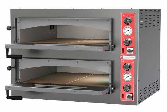 Печь для пиццы 2-камерная Pizza Group Entry Max 12 6+6 (2 пиццы по фронту, 3 пиццы вглубь)