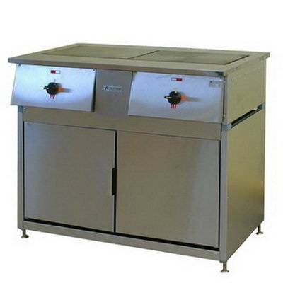 Плита электрическая 2-конф. ТулаТоргТехника ПЭ-0,24Н с инвентарным шкафом 