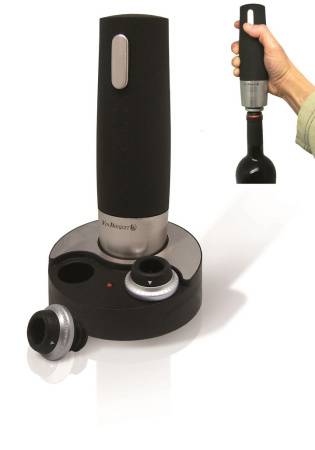 Помпа для вина электрическая + 2 пробки вакуумные (пробка 65246) Vin Bouquet FIC 002. 