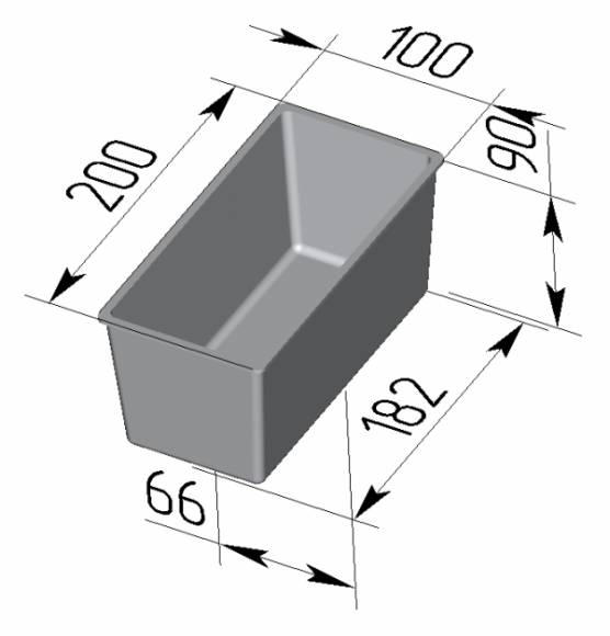 Форма для хлеба Спика 3 Л Тостерная (200х100х90мм) с ручками 3 секции Форма для хлеба Спика 3 Л Тостерная (200х100х90мм) с ручками 3 секции