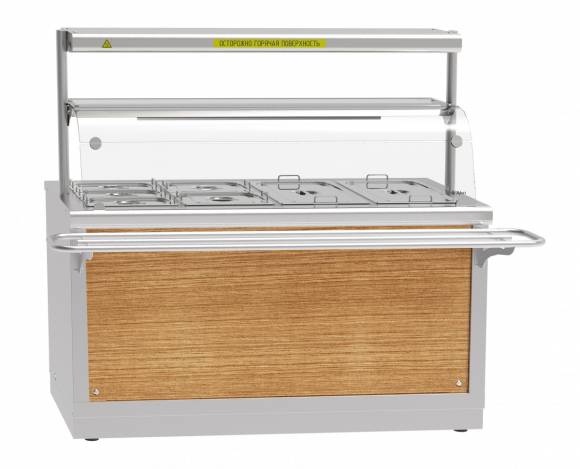 Мармит электрический Абат ЭМК-70Х-01 с подогреваемой полкой