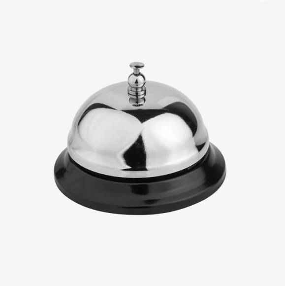 Звонок барный хром.сталь 75мм MGsteel