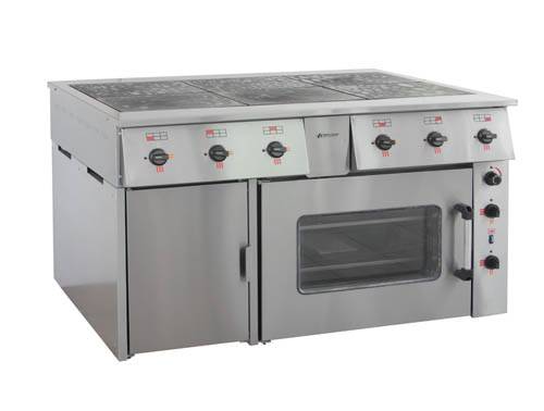 Плита электрическая 6-конфорочная ТулаТоргТехника ПЭ-0,72 М с жарочным шкафом GN 2/1 3Ф