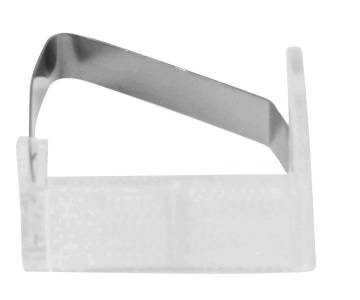 Зажим для скатерти прозрачный с липучкой пластина 1739 32094 /1/100/