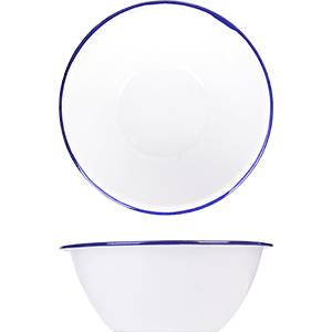 Салатник 900мл металл ProHotel белая эмаль 221/17  03031958