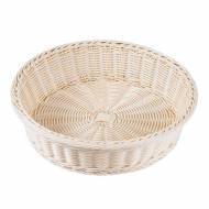 Корзина для хлеба круглая 400*h100мм, полиротанг Maco WB40 Корзина для хлеба круглая 400*h100мм, полиротанг Maco WB40