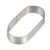 Форма кондитерская 130х65х60мм Овал Спика нерж.