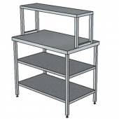 СП2ПДП стол произв.1700*800*1250 с 2-мя нижними и 1-ой верхней полками и без борта 