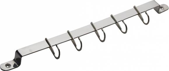 Держатель кухонного инвентаря 300мм А-Luxstahl C24-Н 5 крючков нерж. кт1094 Держатель кухонного инвентаря 300мм А-Luxstahl C24-Н 5 крючков нерж. кт1094