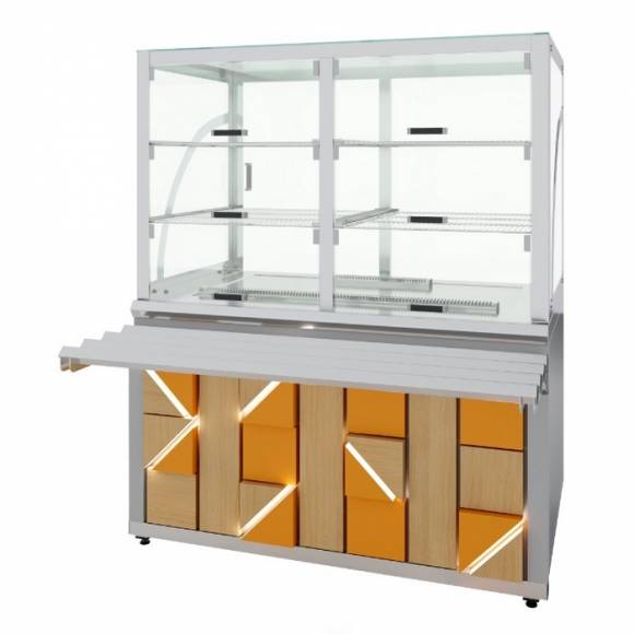 Прилавок холодильный Junior Luxstahl ПХК (С)-1200 Premium (нерж.) без фасада Прилавок холодильный Junior Luxstahl ПХК (С)-1200 Premium (нерж.) без фасада