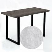 Стол прямой 1200х600х750 П-образный Бетон Светлый