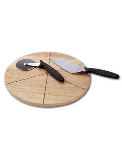 Доска для подачи пиццы d=400*20 мм. на 6 сегментов, бук 1800 Доска для подачи пиццы d=400*20 мм. на 6 сегментов, бук 1800