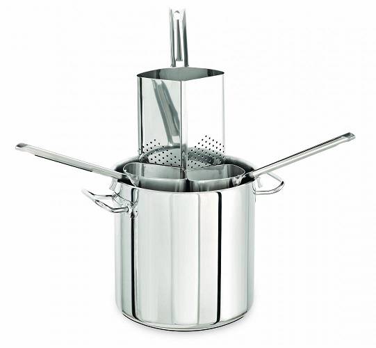 Кастрюля для пасты 8л 240 мм нерж. 3 сегментных вкладыша КаРР 81240104 Кастрюля для пасты 8л 240 мм нерж. 3 сегментных вкладыша КаРР 81240104