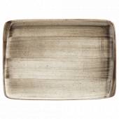 Тарелка прямоугольная 36х25см фарфор Moove Aura Terrain Bonna ATRMOV41DT b