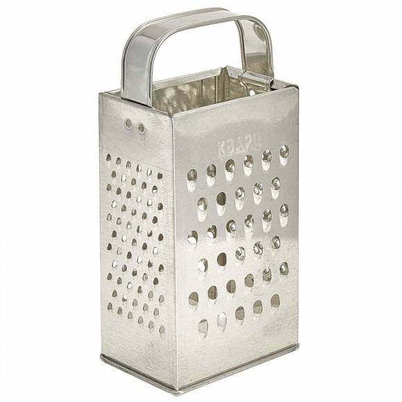 Терка 4-х гранная 18,2 см. белая жесть 80326