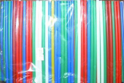 Трубочка для коктейля 0,5*14см цветнапя прямая 400шт/уп КОРОТКАЯ 