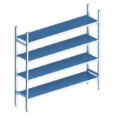 Cтеллажная система Polair LOAD.ME inox 4 яруса 1200x400x1600