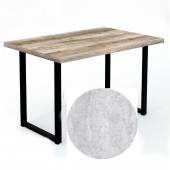 Стол прямой 1200х800х750 П-образный Бетон Светлый