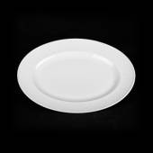 Блюдо овальное 285х225мм с орнаментом Corone Palazzo фарфор белый LQ-QK15064B фк066 Блюдо овальное 285х225мм с орнаментом Corone Palazzo фарфор белый LQ-QK15064B фк066
