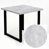 Стол прямой 800х800х750 П-образный Бетон Светлый