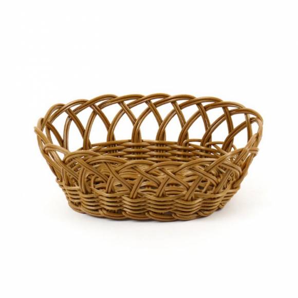 Корзинка пластиковая 215х140 мм коричневая [KT4063] кт1922