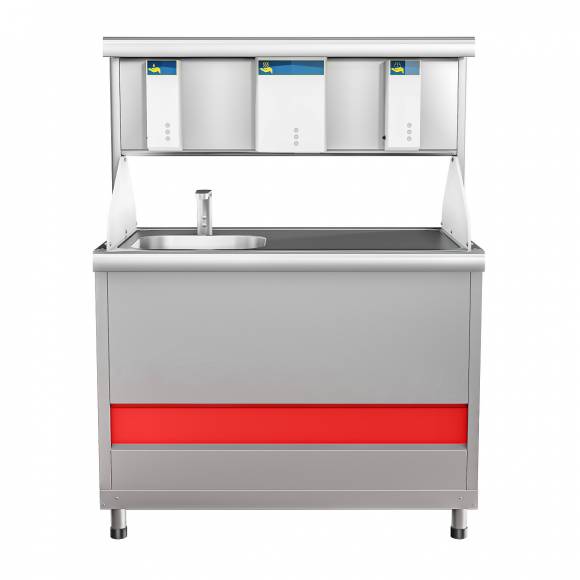 Прилавок-витрина для дезинфекции рук ПВДР-70КМ Прилавок-витрина для дезинфекции рук ПВДР-70КМ