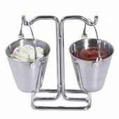 Подставка для емкостей для закусок Ведро Prohotel нерж. H=18, L=15.2см STD1518 04081320 Подставка для емкостей для закусок Ведро Prohotel нерж. H=18, L=15.2см STD1518 04081320