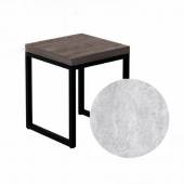 Табурет 380х380х450 П-образный Бетон Светлый